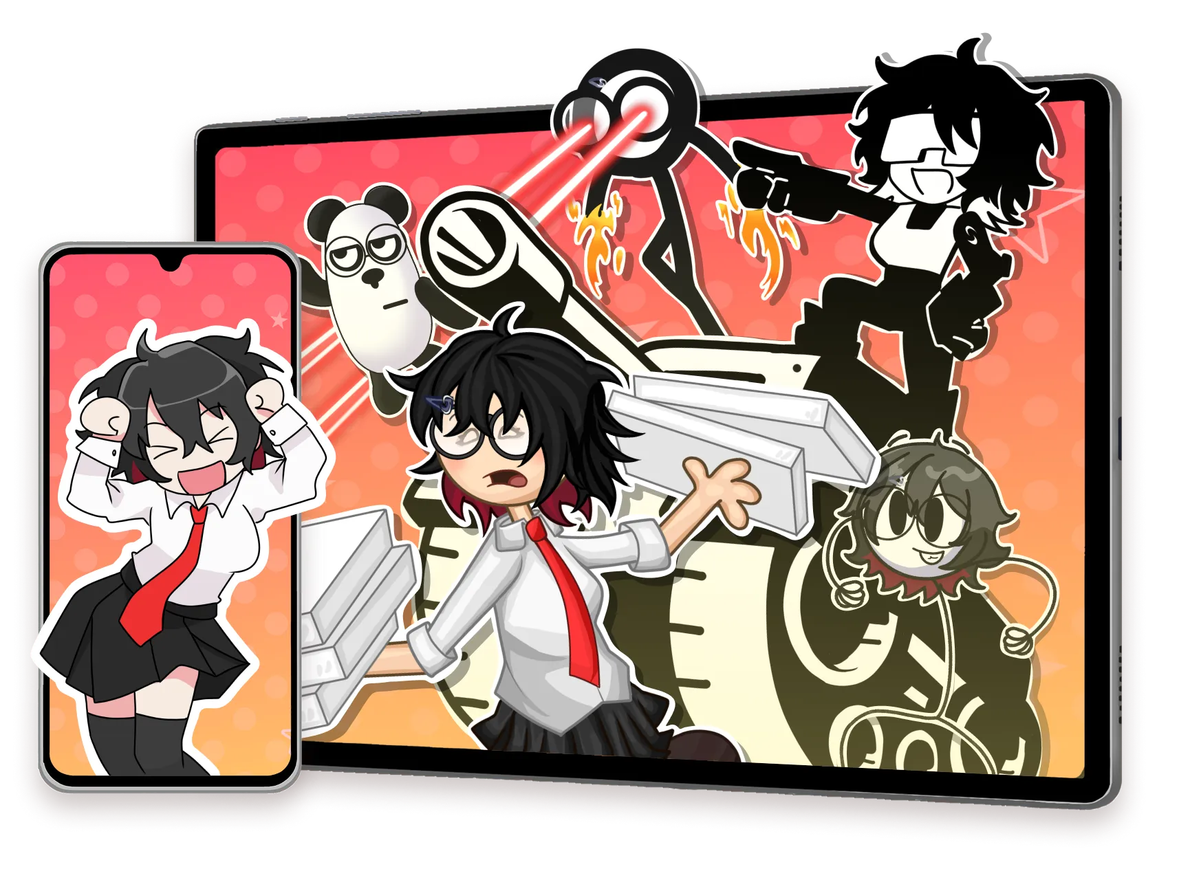 Swiff-Chan's cosplaying some Flash historical characters!